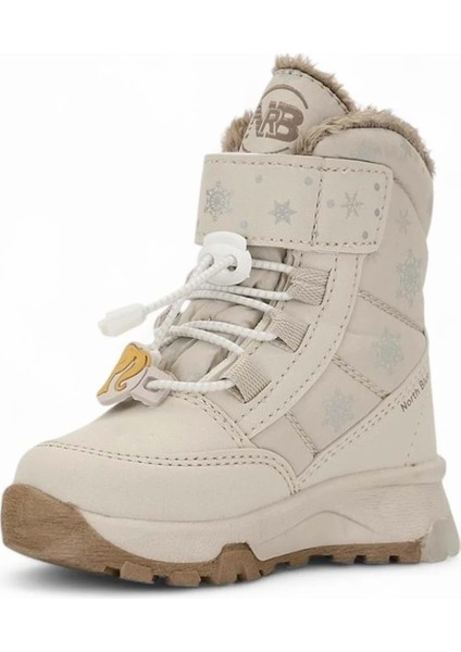 Içi Yünlü Su Geçirmez Soğuğa Dayanıklı Çocuk Boğazlı Bot - Krem - 22 fiyatları