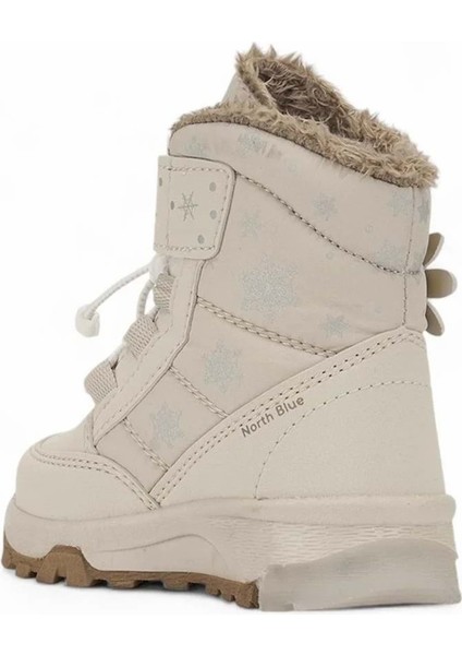 Içi Yünlü Su Geçirmez Soğuğa Dayanıklı Çocuk Boğazlı Bot - Krem - 22 modelleri