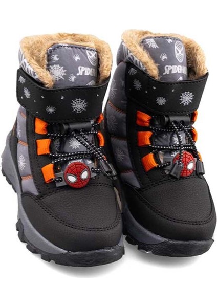 Içi Yünlü Su Geçirmez Soğuğa Dayanıklı Çocuk Boğazlı Bot - Siyah-Gri - 24 fiyatları