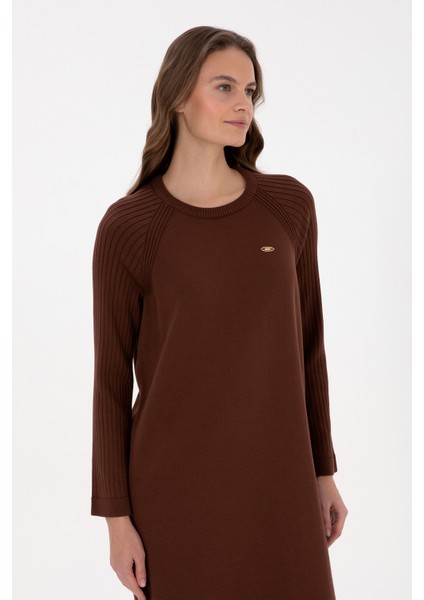 Kadın Kahverengi Elbise (Triko) 50314732-VR029 fiyatları
