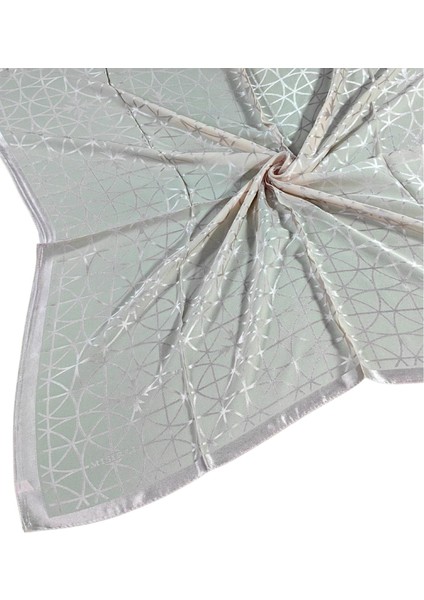 Mısırlı Eşarpları Devore Geometrik Desenli Eşarp