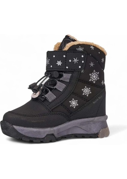 Içi Yünlü Su Geçirmez Soğuğa Dayanıklı Çocuk Boğazlı Bot - Siyah - 23 fiyatları