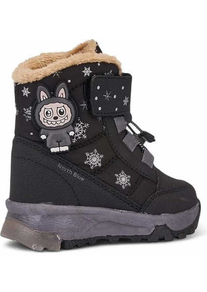 Içi Yünlü Su Geçirmez Soğuğa Dayanıklı Çocuk Boğazlı Bot - Siyah - 23 fırsatları