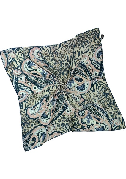 Emilya Fres Krep Leopar Desenli Eşarp 90X90 cm fiyatları