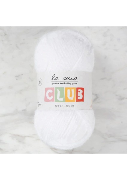 La Mia Club Beyaz El Örgü Ipi - 601