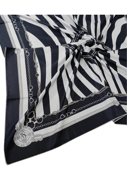 Vesi Eşarp Zincir Desenli Sport Twill Eşarp 120X120 cm modelleri