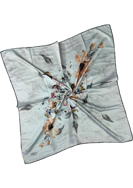 Emilya Rayon Çiçek Desenli Şal Eşarp 90X90 cm fiyatları