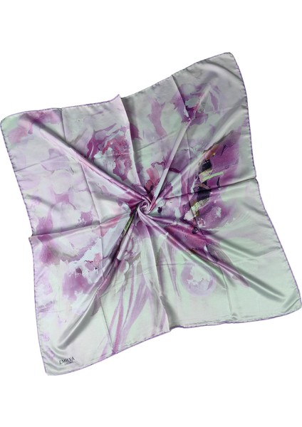 Emilya Rayon Çiçek Desenli Eşarp 90X90 cm modelleri
