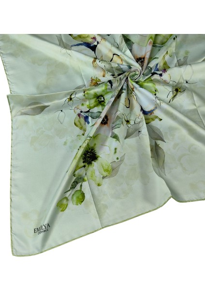 Emilya Rayon Çiçek Desenli Şal Eşarp 90X90 cm fiyatları
