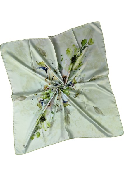 Emilya Rayon Çiçek Desenli Şal Eşarp 90X90 cm modelleri