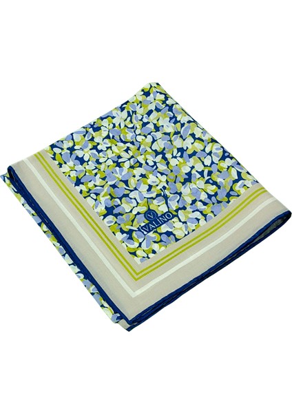 Valino Çiçek Desenli Şifon Eşarp – 90X90 cm modelleri