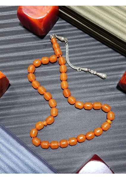 Zarafetin ve Aşkın Imzası: Sarı Sıkma Kehribar Tesbih