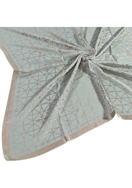 Mısırlı Eşarpları Devore Geometrik Desenli Eşarp