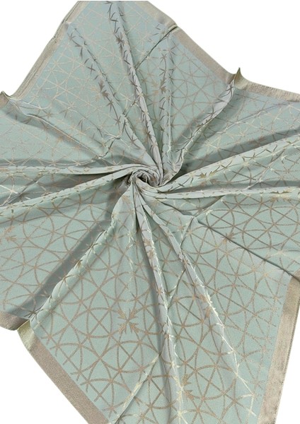 Mısırlı Eşarpları Devore Geometrik Desenli Eşarp modelleri