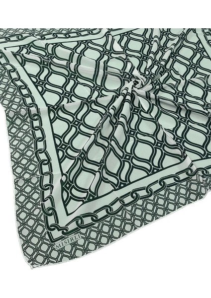 Mısırlı Eşarpları Emprime Krep Desenli Eşarp