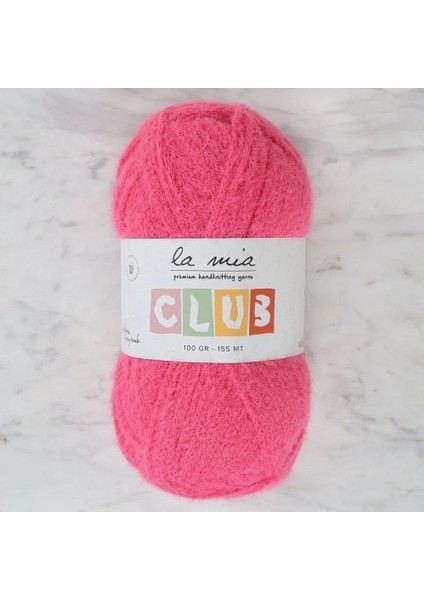 La Mia Club Koyu Pembe El Örgü Ipi - 609
