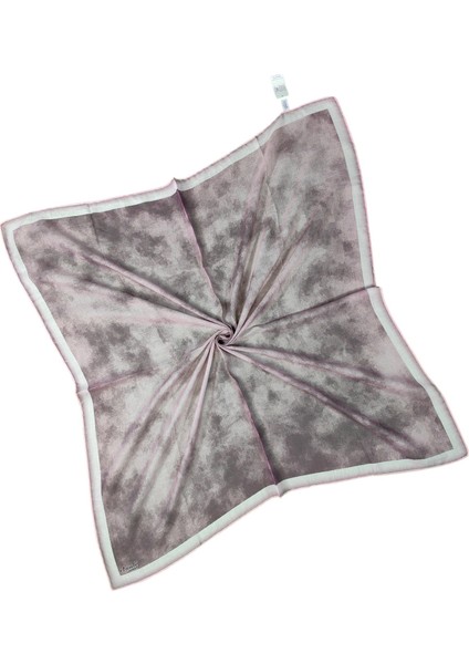 Ebruli Soft Pamuklu Desenli Eşarp - 95X95 cm fiyatları