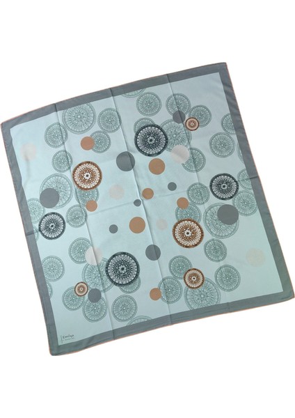 Emilya Kadın Fresh Şifon Desenli Geometrik Eşarp 90X90 cm modelleri
