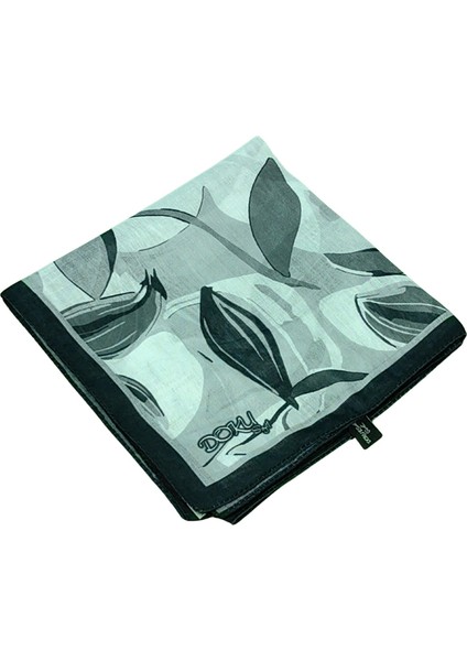 Ebruli Soft Pamuklu Çiçek Desenli Eşarp - 95X95 cm modelleri