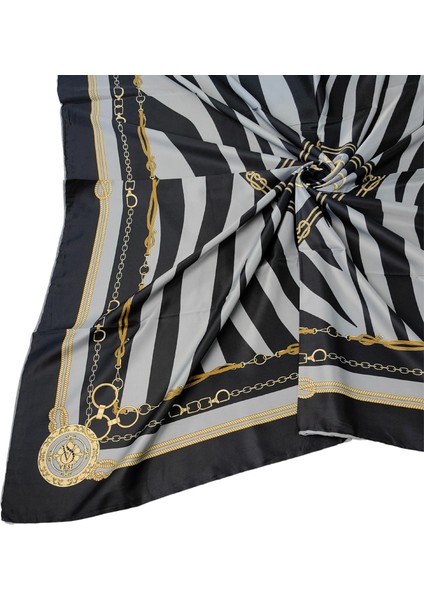 Vesi Eşarp Zincir Desenli Sport Twill Eşarp 120X120 cm modelleri