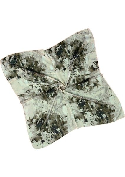 Valino Çiçek Desenli Şifon Eşarp – 90X90 cm fiyatları