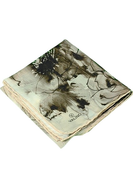 Valino Çiçek Desenli Şifon Eşarp – 90X90 cm modelleri