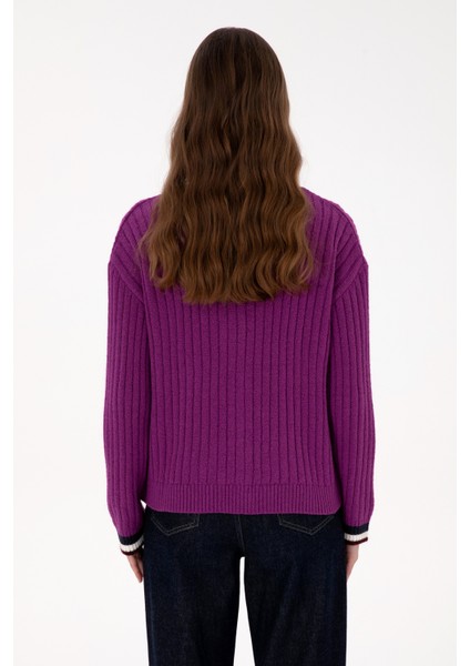 Kadın Menekşe Hırka (Triko) 50310022-VR037 indirimleri