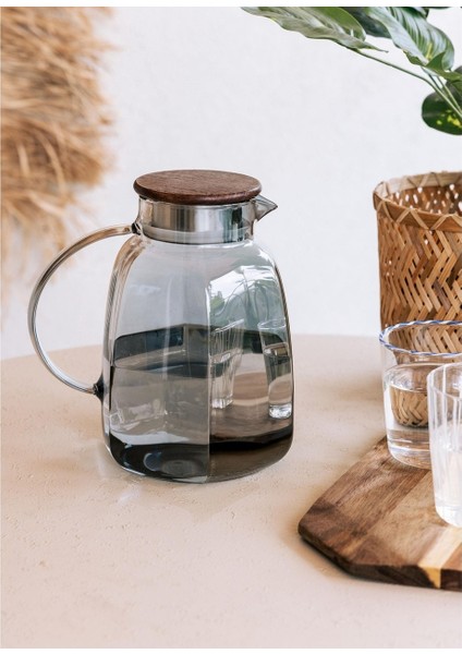 Wooden Cam Sürahi 2000 cc