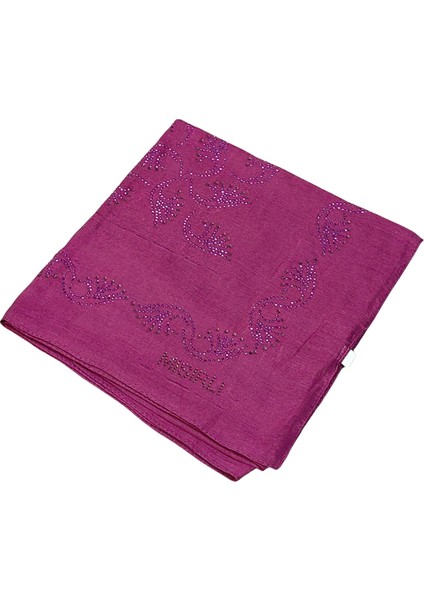 Mısırlı Eşarpları Taşlı Pamuklu Yazma Eşarp - 100X100 cm