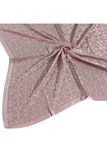 Mısırlı Eşarpları Devore Geometrik Desenli Eşarp