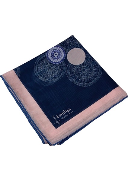 Emilya Kadın Fresh Şifon Desenli Geometrik Eşarp 90X90 cm modelleri