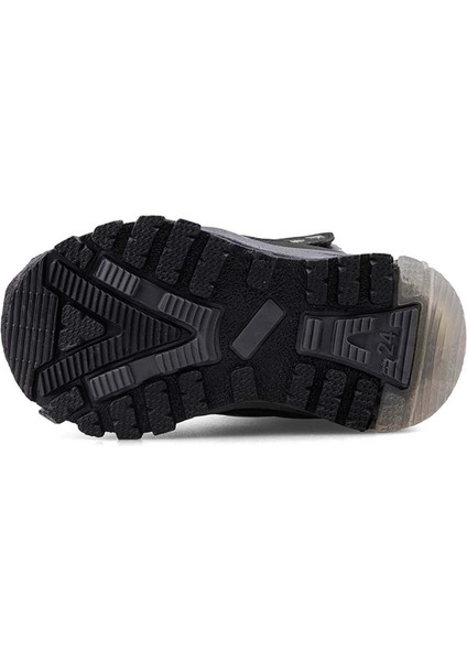 Içi Yünlü Su Geçirmez Soğuğa Dayanıklı Çocuk Boğazlı Bot - Siyah-Gri - 23 fırsatları