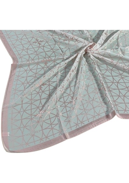 Mısırlı Eşarpları Devore Geometrik Desenli Eşarp