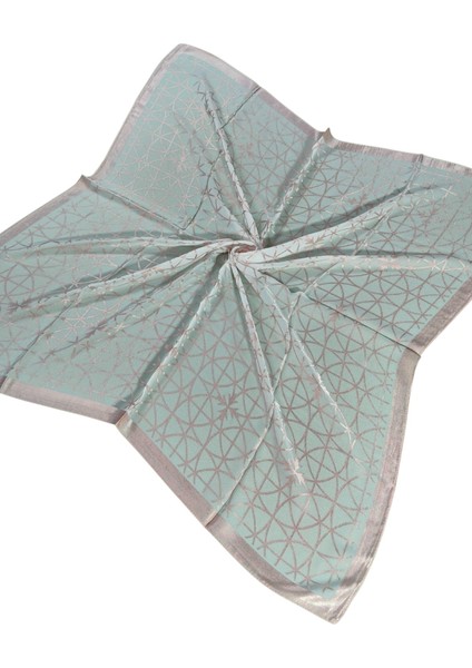 Mısırlı Eşarpları Devore Geometrik Desenli Eşarp modelleri