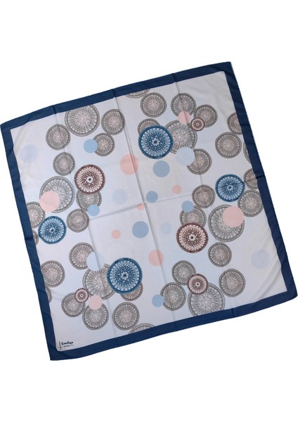 Emilya Kadın Fresh Şifon Desenli Geometrik Eşarp 90X90 cm modelleri