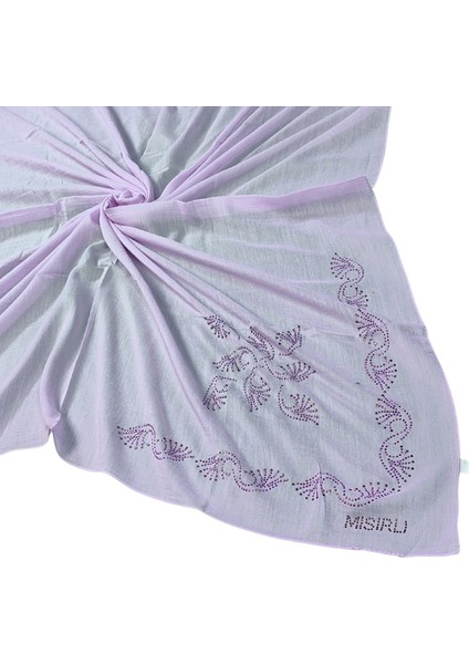 Mısırlı Eşarpları Taşlı Pamuklu Yazma Eşarp - 100X100 cm fiyatları