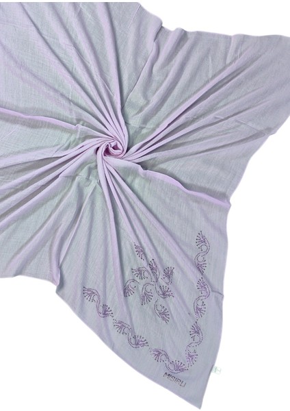 Mısırlı Eşarpları Taşlı Pamuklu Yazma Eşarp - 100X100 cm modelleri