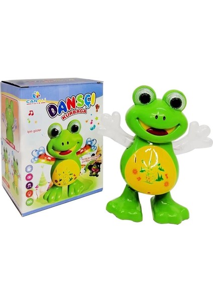 Pilli Işıklı Müzikli Danscı Kurbağa Oyuncak