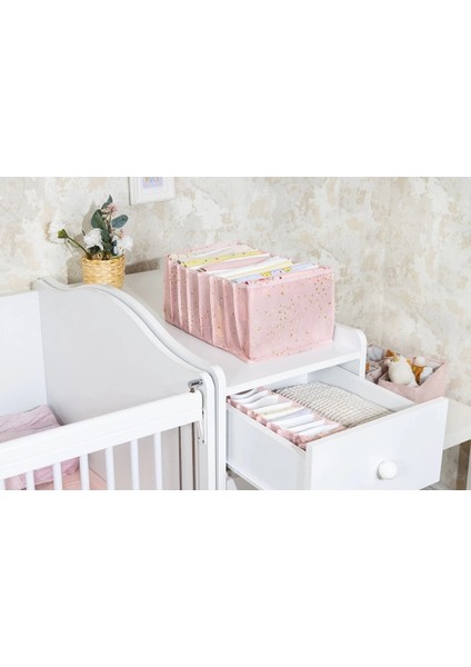 Baby Akordiyon Organizer Çekmece Düzenleyici Large (Pembe) -04089