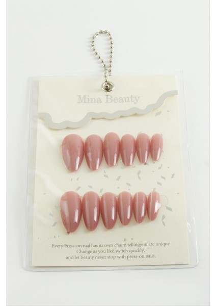 Techmrt Mina Beauty Kedi Gözü Takma Tırnak-Pembe fiyatları