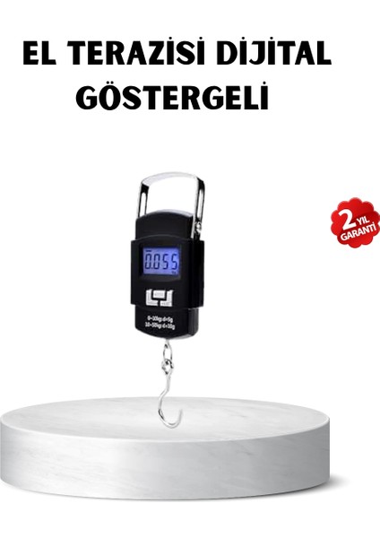 Portatif Dijital El Kantarı – Bavul, Kargo ve Paket Tartı Cihazı 50 kg