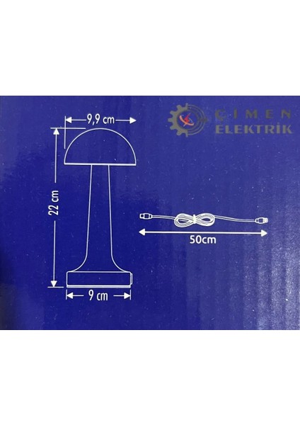 Noas YL86 1230 Atina Şarjlı Gold Masa Lambası 3 Renk fiyatları