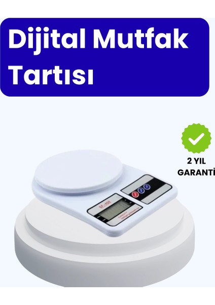 Dijital Mutfak Terazisi 10KG Kapasiteli 1g Hassasiyetli