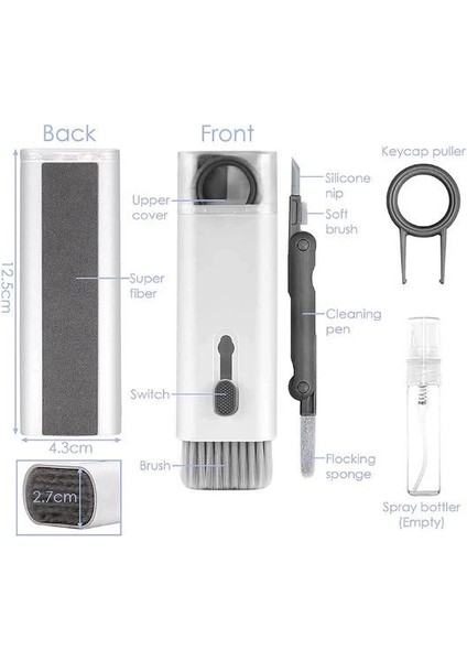 Çok Fonksiyonlu 7 Parça Airpods Klavye Ekran Kulaklık Temizleme Kiti fiyatları