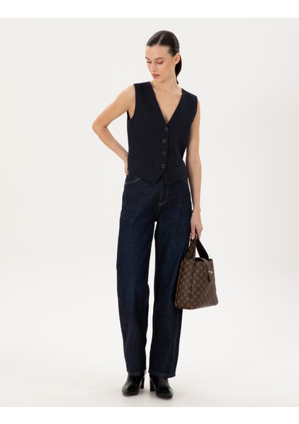 Kadın Lacivert Yelek 50296067-VR033 fırsatları