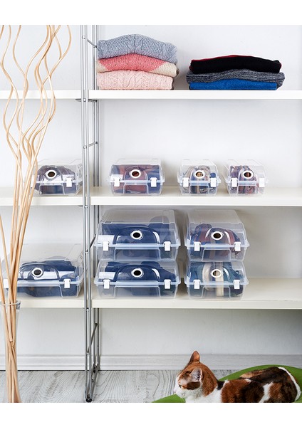 10 Adet Lord Large Erkek Ayakkabı Kutusu G423 - Şeffaf indirimleri