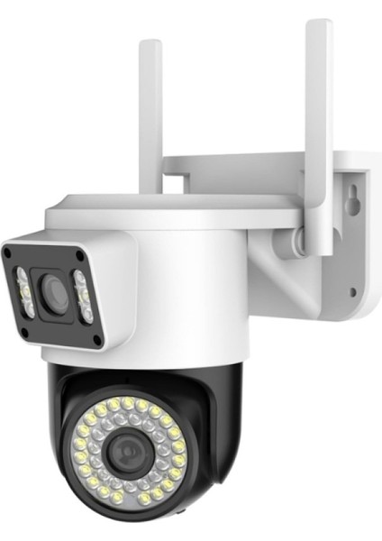 Grandsecurity / Çift Lensli Dış Mekan Güvenlik Kamerası 355° Yatay ve 90° Dikey Açı 8mp Görüntü