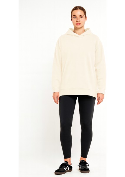 Kadın Eleni Rahat Kesim Yırtmaçlı Kapüşonlu Sweatshirt fiyatları