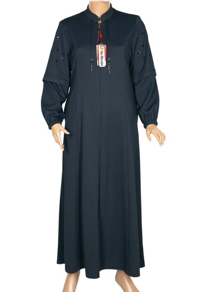 Hesna Kadın Miray Büyük Beden Baharlık Kuplu Lacivert Pardesü fiyatları