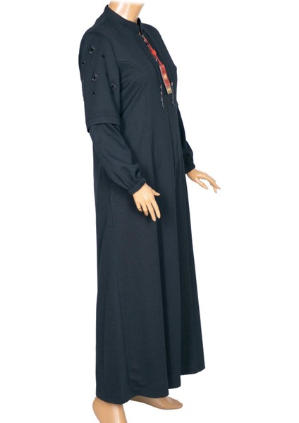 Hesna Kadın Miray Büyük Beden Baharlık Kuplu Lacivert Pardesü fırsatları